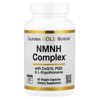 Thumbnail for California Gold Nutrition NMNH Complex, with CoQ10, PQQ & L-Ergothioneine, 60 Veggie Capsules