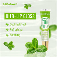 Thumbnail for Ruby Kisses Broadway Vita-Lip Clear Lip Gloss (5 Pack Mint, Rosehip, Coconut, Argan Oil, Mango Butter), Ultra-Hydrating & Soothing Formula with Vitamin Oils, High-Shine Non-Sticky Finish Lip Balm