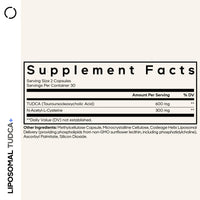 Thumbnail for Codeage Liposomal TUDCA+ Supplement – TUDCA Bile Acid Formula - NAC N-Acetyl Cysteine, Liposomal Delivery - Liver & Gallbladder-Focused Formula – Non-GMO - 60 Capsules