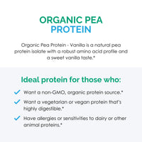 Thumbnail for Rootcology by Dr. Izabella Wentz | Organic Pea Protein | USDA Certified Organic Pea Protein with 20g Plant Protein per Serving | Natural Vanilla Flavor | 454g / 15 Servings