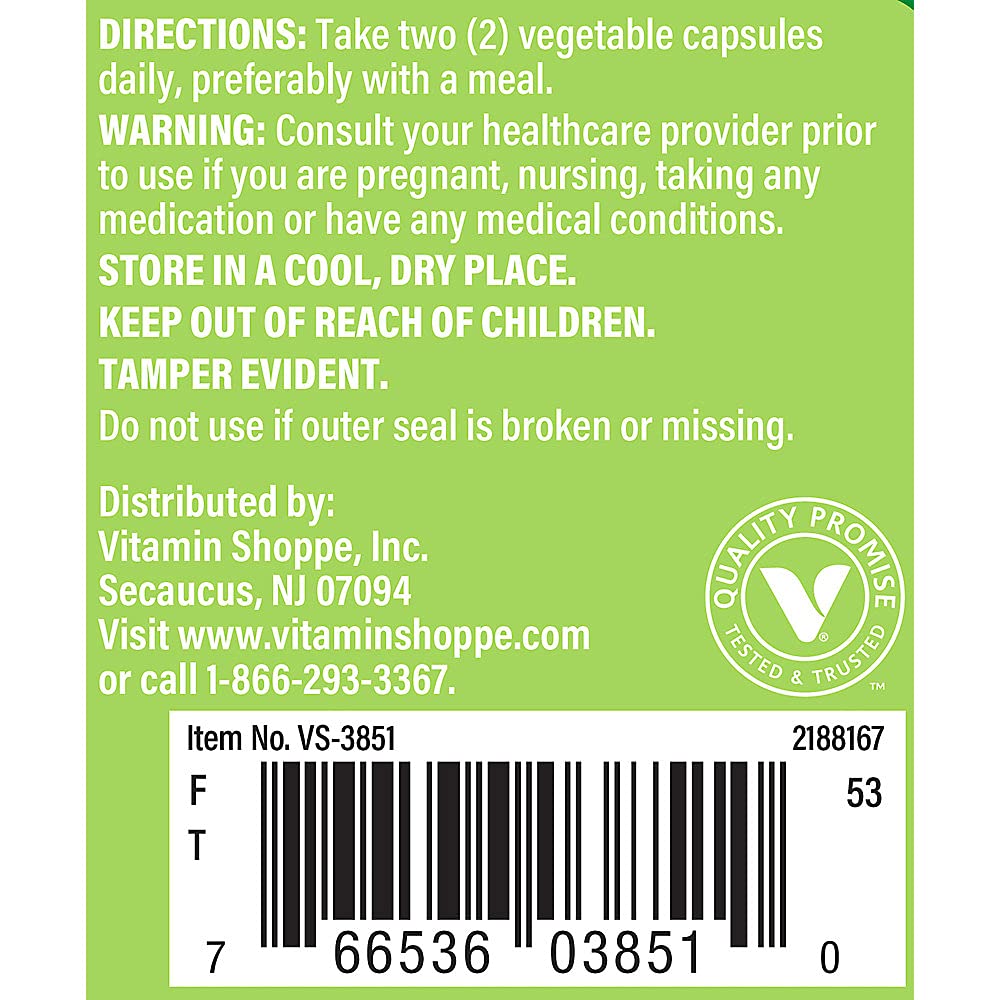 The Vitamin Shoppe Lion's Mane Nootropic Mushroom Formula for (60 Vegetable Capsules)