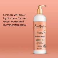 Thumbnail for SheaMoisture Illuminating Body Lotion with Coconut Oil, Hibiscus, Niacinamide and Pro-Ceramides, Instantly Enhancing Skin's Natural Glow, 24H Moisturizing 16 oz