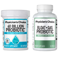 Thumbnail for Physician's CHOICE Bloat & Gas Probiotic 30ct + 60 Billion Probiotic 30ct - Digestive Wellness Bundle