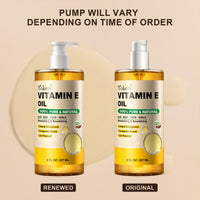 Thumbnail for Yoken Vitamin E Oil 8 Fl Oz Organic Vitamin E oil for Skin Vitamine oils for Scars Hair,Face,Nail,Scalp Perfect Bath and Body Oil Cold Pressed Hexane Free Non-GMO Gluten Free Formula