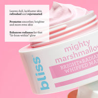 Thumbnail for Bliss Mighty Marshmallow Bright & Radiant Whipped Mask - Brightening & Hydrating Face Mask - 1.7 Oz - Luminious Skin - Clean - Vegan & Cruelty-Free - All Skin Types
