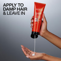 Thumbnail for Redken Frizz Dismiss Rebel Tame Heat Protective Leave-In Cream For Frizzy Hair - Protects Hair Against Frizz, 8 Oz