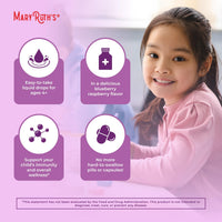 Thumbnail for MaryRuth Organics USDA Organic Elderberry Liquid Drops for Kids | Vegan Elderberry Extract Organic Glycerin | Immune Support Supplement | Overall Health | Formulated for Ages 4-13 | 1oz