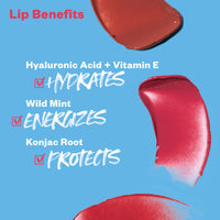 Thumbnail for Kosas Lipfuel Hyaluronic Active Sport Lip Balm - Hydrates, Energizes and Protects - Natural Lip Treatment and Care (Pulse)