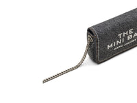 Thumbnail for Marc Jacobs Womens The Denim Chain Mini Bag Black Wash Onesize