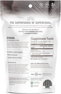 Thumbnail for Om Mushroom Superfood Chaga Organic Mushroom Powder, 3.5 Ounce, 50 Servings, US Grown, Sacred Antioxidants & Immune Support, Superfood Mushroom Supplement