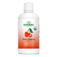 Thumbnail for Dynamic Health Organic Tart Cherry Juice, Unsweetened 100% Juice Concentrate, Antioxidants Supplement, No Sweeteners or Additives, Vegan, Gluten Free, BPA Free (32oz)
