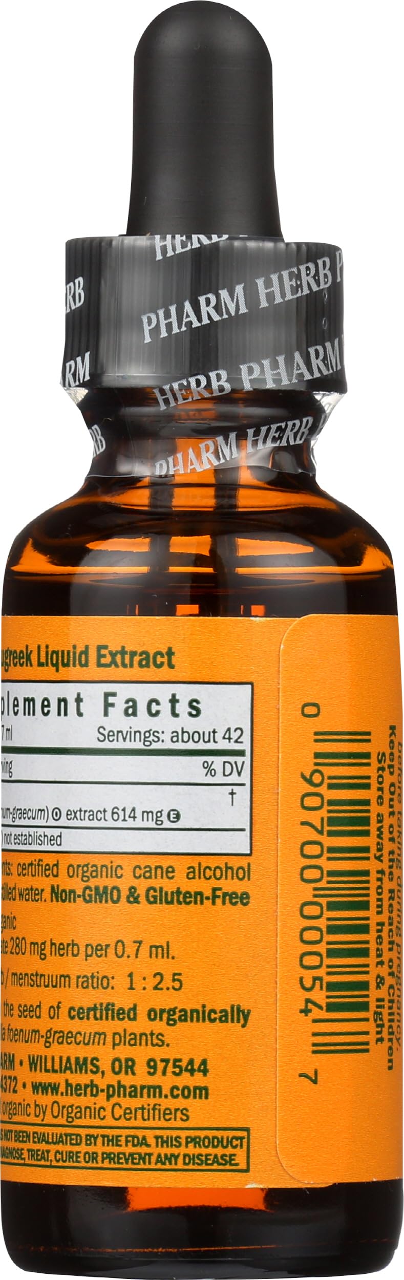 Herb Pharm Certified Organic Fenugreek Liquid Extract for Female Reproductive Support - 1 Ounce (DFENU01)