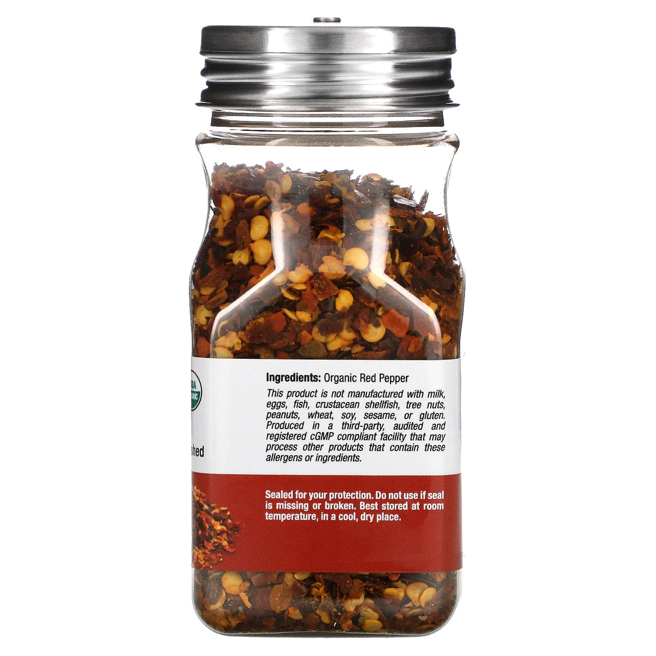 California Gold Nutrition Foods, Organic Crushed Red Pepper, 1.55 oz (43 g)