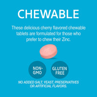 Thumbnail for 21st Century Zinc Chewable Withc & B6 - Cherry, 90 Count