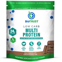 Thumbnail for BioTrust Low Carb Protein Powder - Delicious Whey & Casein Blend from Grass-Fed Hormone Free Cows - Non GMO, Gluten Free (Chocolate)