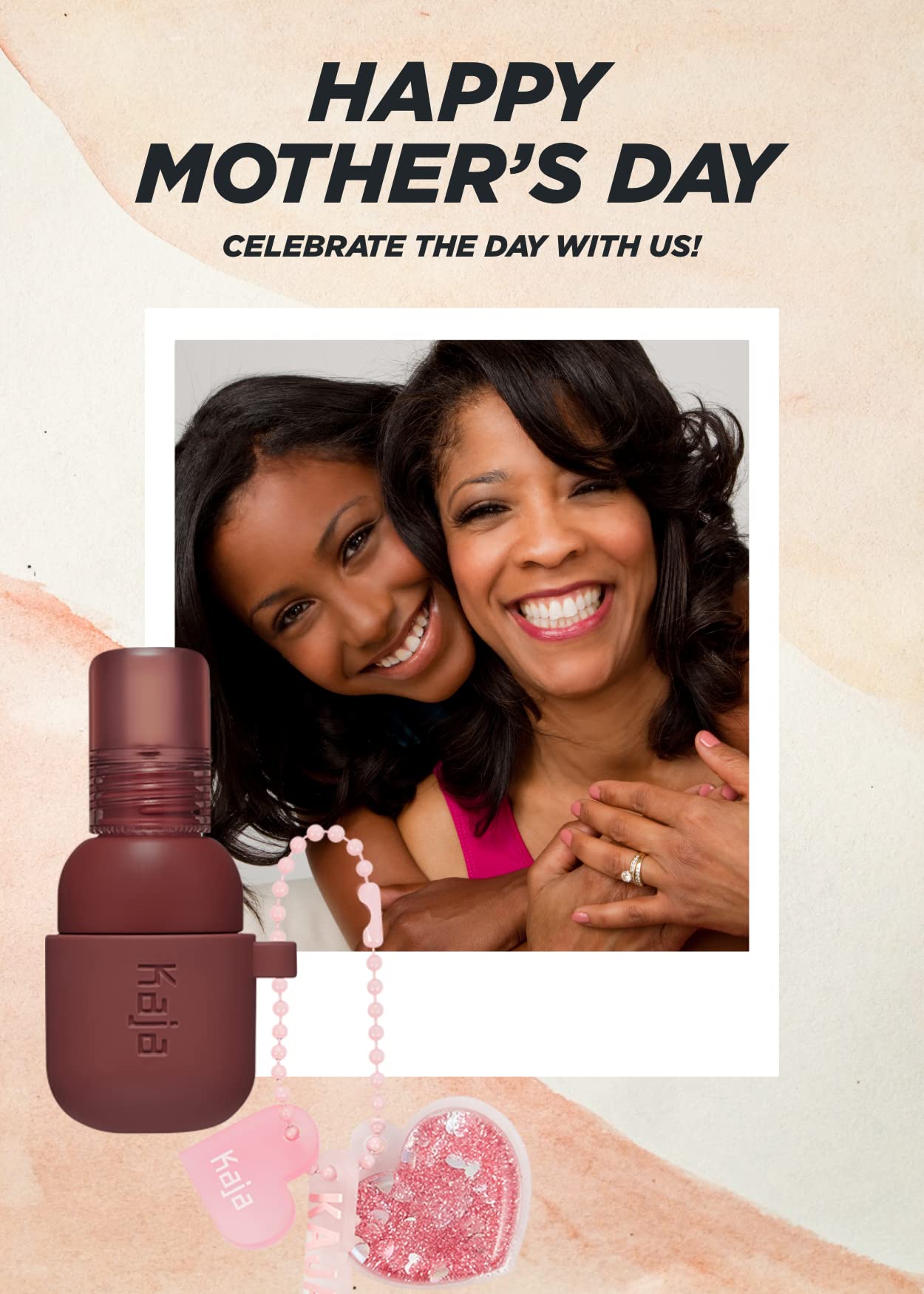 Kaja Lip & Blush Glazed Keychain Stain - Jelly Charm 03 Berry Colada | with Triple Berry Complex, Lemon Fruit Extract & Olive Squalane, Hydrating, Long Lasting Tint