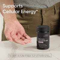 Thumbnail for Sports Research® Vitamin B12 as Methylcobalamin 5000mcg - High Potency Vegan B12 w/Coconut MCT Oil for Energy Metabolism Support - Vegan Certified · Non-GMO · Gluten Free - 120 Liquid Caps