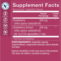 Thumbnail for The Vitamin Shoppe Chasteberry Extract (Vitex Agnus Extract) Women's Health for Premenstrual Support (100 Veggie Capsules)