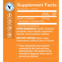 Thumbnail for The Vitamin Shoppe Acetyl-L-Carnitine 500mg Supports Healthy Brain Memory (120 Capsules)