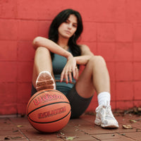 Thumbnail for WILSON Evolution Indoor Game Basketball, Scarlet, Size 7-29.5