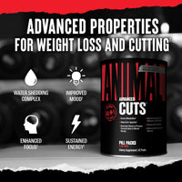 Thumbnail for Animal Cuts Thermogenic Fat Burner - Weight Loss Pills for Women and Men for Metabolism, Energy, Focus, and Nootropic Brain Support with Ketones Appetite Suppressant Diet Pills, 42 Packs