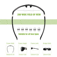 Thumbnail for Foliful 3 Pack Polarized Sports Sunglasses for Men, Mens Sunglasses Wrap Around UV400 Protection for Cycling Fishing Driving