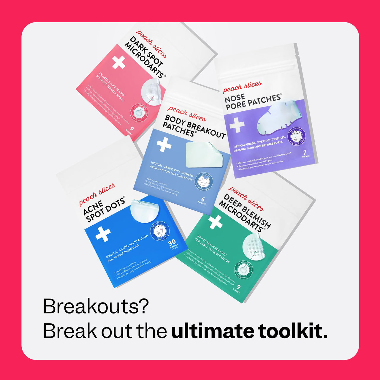 Peach Slices - Nose Pore Patches (7 ct) - Overnight Blackhead Remover - Pore Strips - Absorbs Gunk - Thin, Flexible & Painless - Hydrocolloid Patches - Vegan & Cruelty Free - Korean Skin Care & Beauty