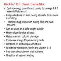 Thumbnail for HealthyCoat Kickin’ Chicken Feed Supplement - Pint – All-Natural Omega 3 & 6 Liquid for Poultry – Supports Plumage, Molting Recovery, Egg Production, Skin Health & Immune System – Fortified w/Biotin