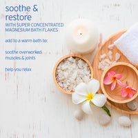 Thumbnail for LIFE-FLO Magnesium Bath Flakes - Unscented Magnesium Flakes with Ancient Trace Minerals from the Zechstein Seabed - Epsom Salt Bath Soak Alternative or Relaxing Foot Soak - 60-Day Guarantee - 26.4oz