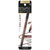 Thumbnail for L'Oreal Paris Makeup Infallible Pro-Last Pencil Eyeliner, Waterproof and Smudge-Resistant, Glides on Easily to Create any Look, Bronze, 0.042 oz.