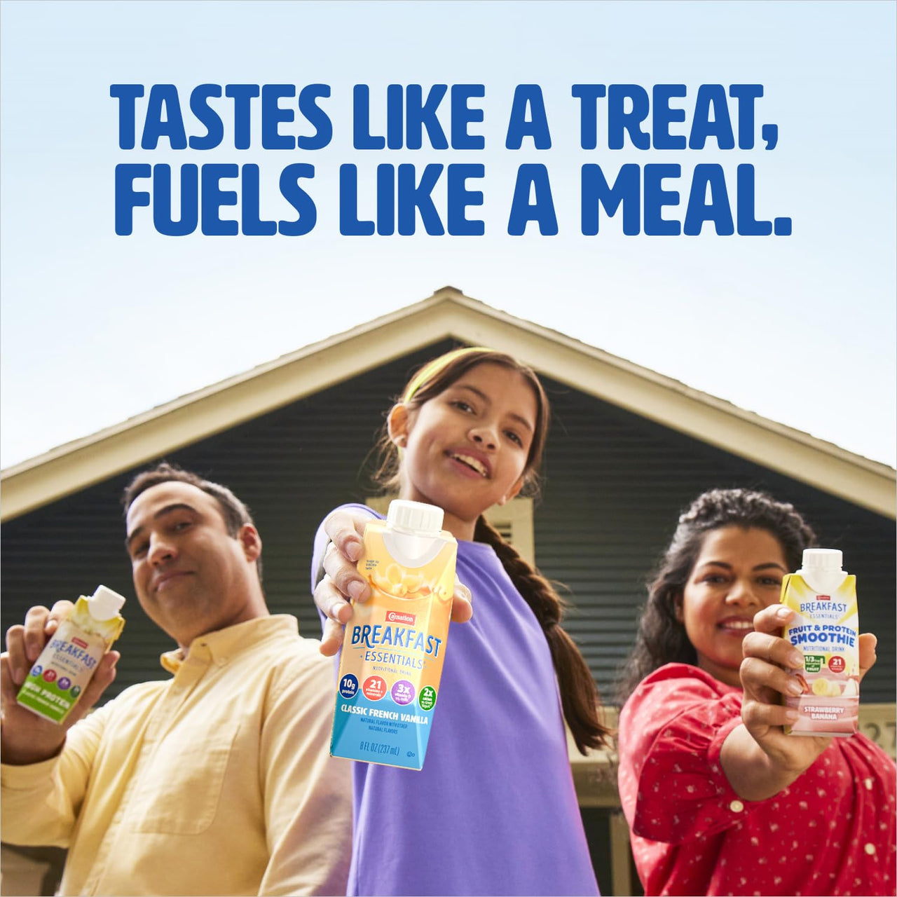 Carnation Breakfast Essentials Ready-to-Drink, Classic French Vanilla, 8 FL OZ Carton (Pack of 24)