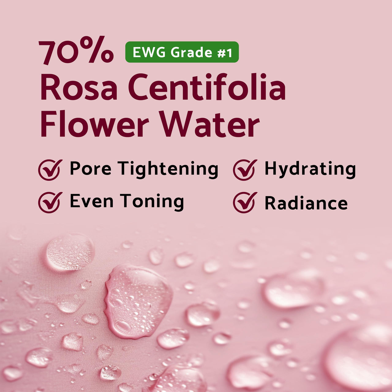 IUNIK Rose Galactomyces Essential Alcohol-Free Vegan Face Toner 6.7 Fl Oz - Natural Rose Water 70% Hydrating Moisturizer with Organic Rosewater Moisturizing Pore Minimizing Deep Nourishing