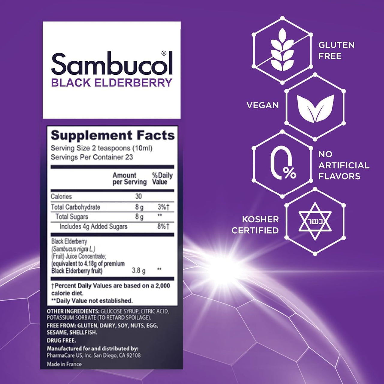 Sambucol Black Elderberry Syrup Original Formula, 7.8 Ounce Bottle