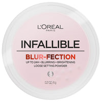 Thumbnail for L'Oreal Paris Infallible Blur-fection Longwear Loose Setting Powder, Blurring Face Powder With Up to 24HRs of Wear, Brightening Light Pink, 1 Kit