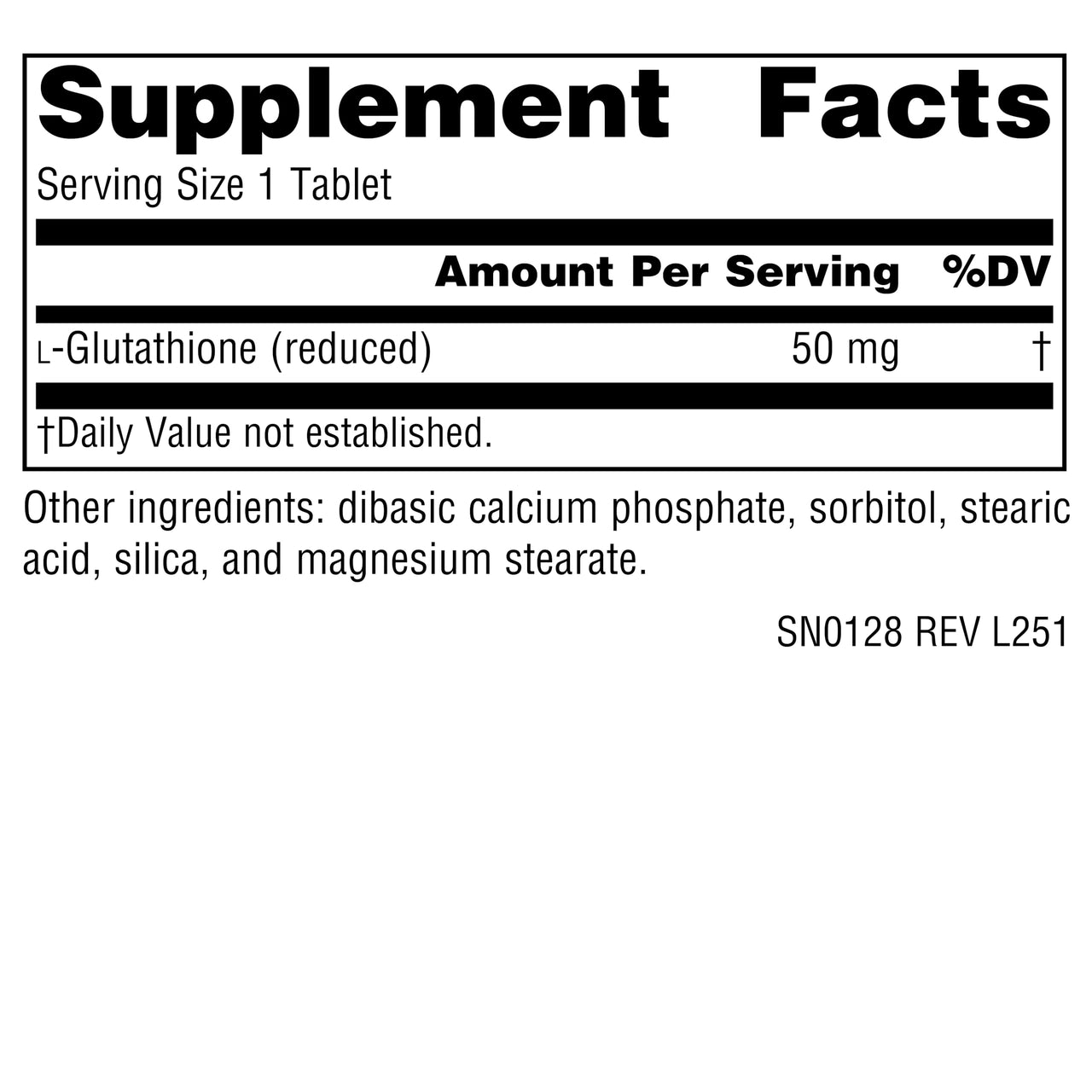 Source Naturals Glutathione, Supplement for Liver Support, 50mg - 30 Tablets