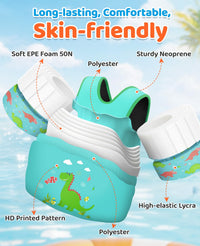 Thumbnail for HeySplash Swim Vest for Kids, Toddler Pool Floaties Fit 33-66 Lbs, Children Swimming Vest with Adjustable Strap, Swim Jacket Water Wing Arm Float, Puddle Beach Boat Jumper Boy Girl,Dinosaur