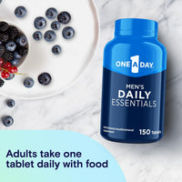 Thumbnail for One A Day Men’s Multivitamin Daily Essentials, Multivitamin for Men Tablet, Supports Healthy Muscle Function, Physical Energy, and Immune Health with Vitamin B12, Vitamin C, and Zinc, 150 Count