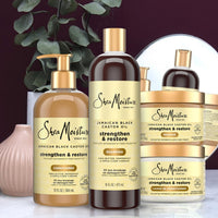 Thumbnail for SheaMoisture Jamaican Black Castor Oil Strengthen & Restore Hair Repair Shampoo, Conditioner, Masque + Leave-In Conditioner Bundle
