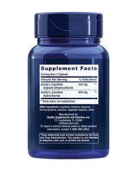 Thumbnail for Life Extension Acetyl-L-Carnitine Arginate, Advanced Brain & Nerve Health, Cellular Energy Support, Gluten-Free, Non-GMO, 90 Capsules