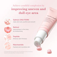 Thumbnail for medicube Salmon DNA PDRN Pink Peptide Eye Serum with Niacinamide and 99% Purity Retinol for Fine Lines, Uneven Skin Tone, Korean Skin Care 1.01fl.oz