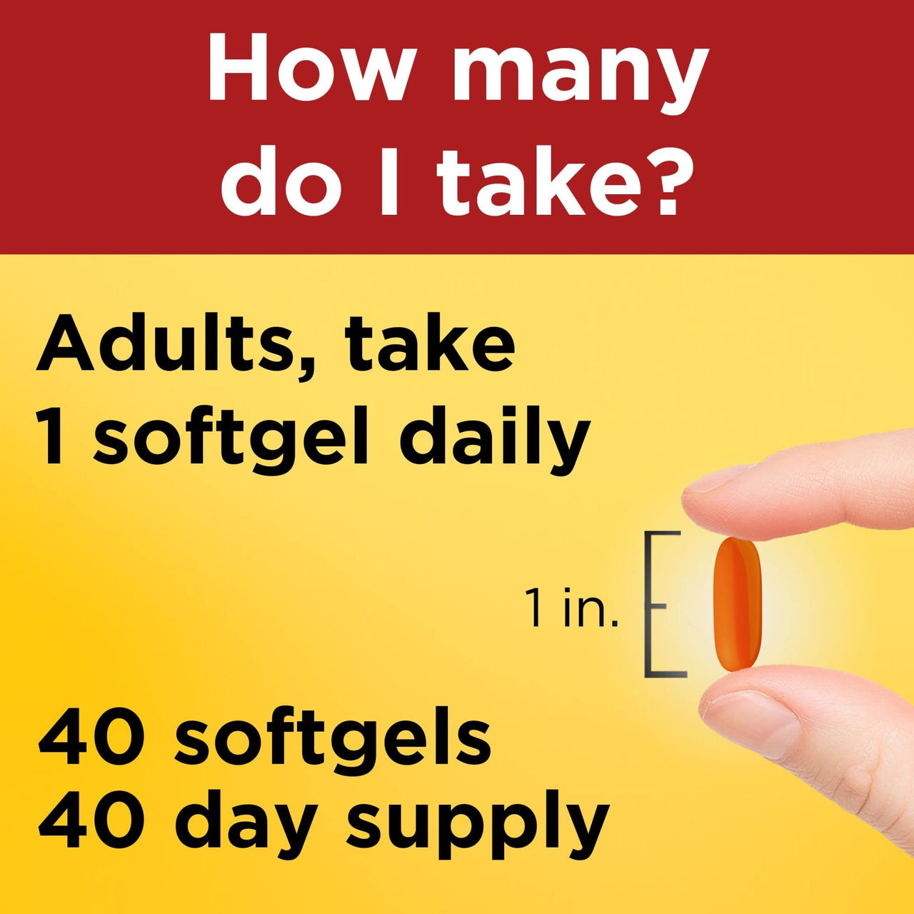 Nature Made CoQ10 400mg Softgels, Dietary Supplement for Heart Health Support, 40 Count, 40 Day Supply