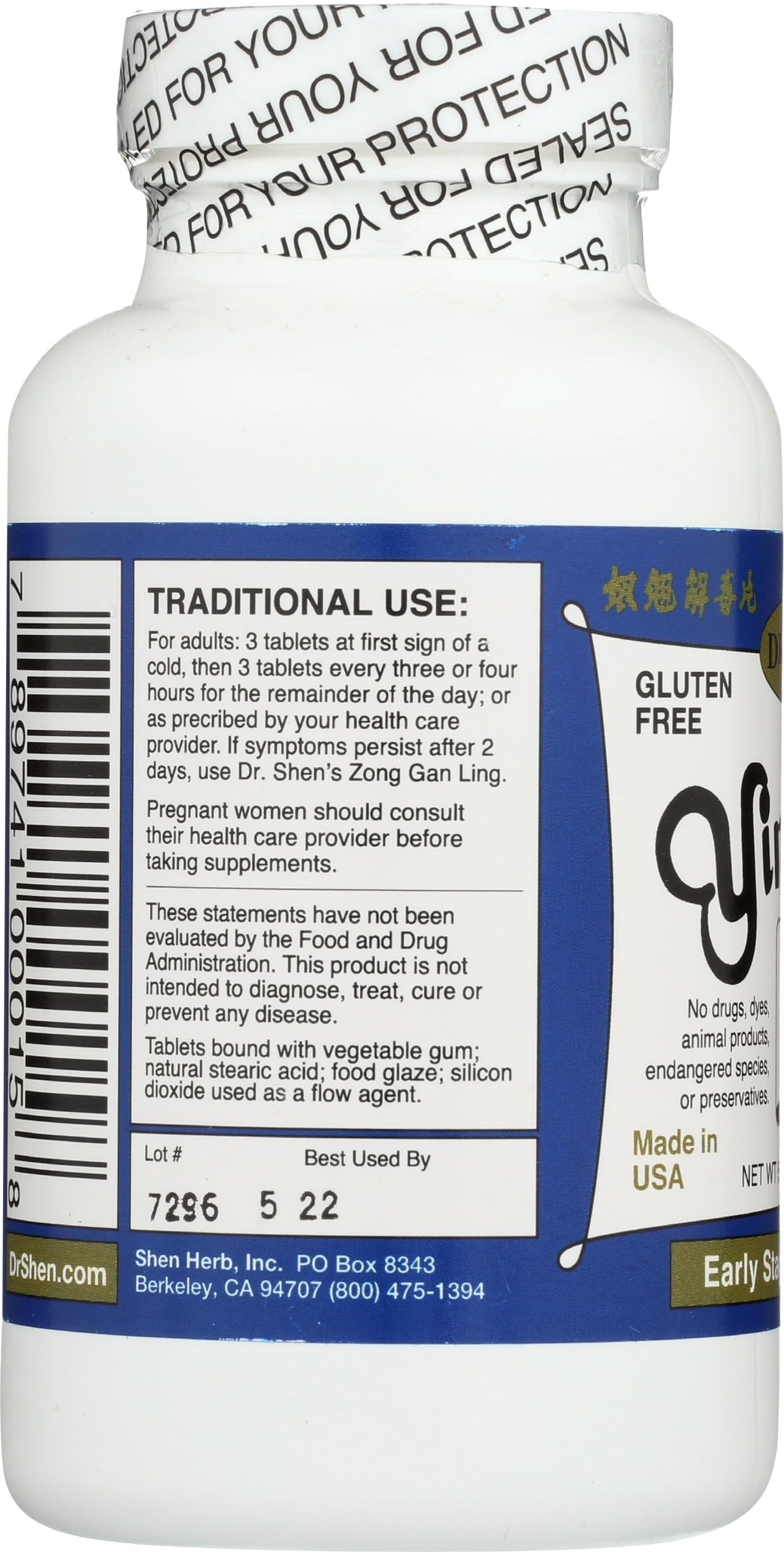 DR SHENS Yin Chiao 750 Mg, 200 CT