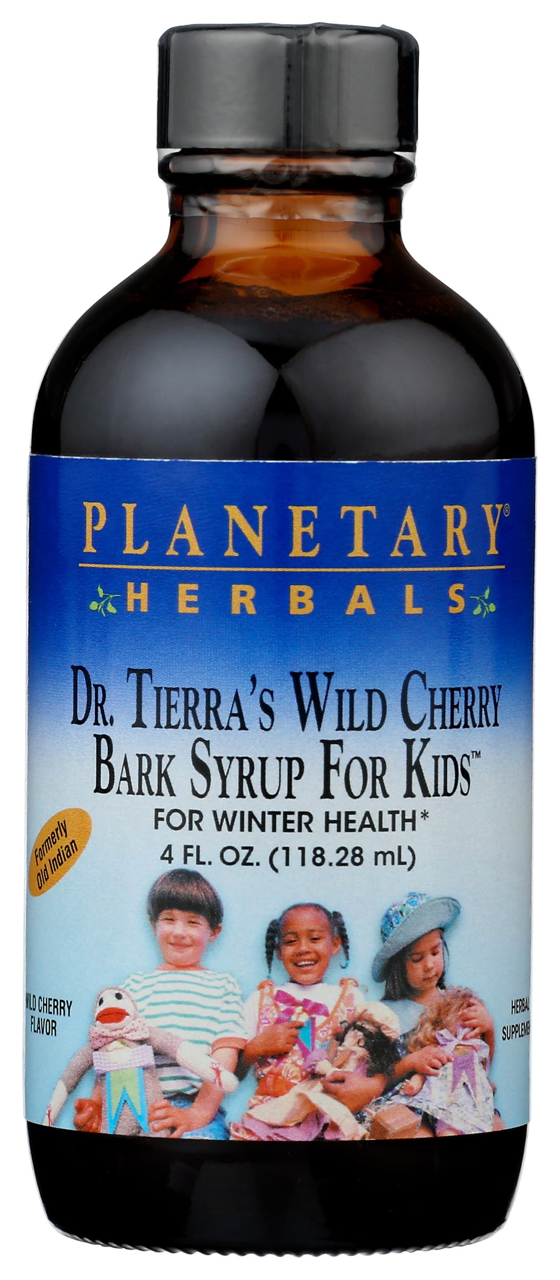 Planetary Herbals Wild Cherry Bark Syrup for Kids - 4 Ounces