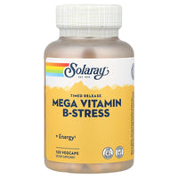Thumbnail for Solaray Mega B Stress Two Stage Timed Release Supplement, 120 Count
