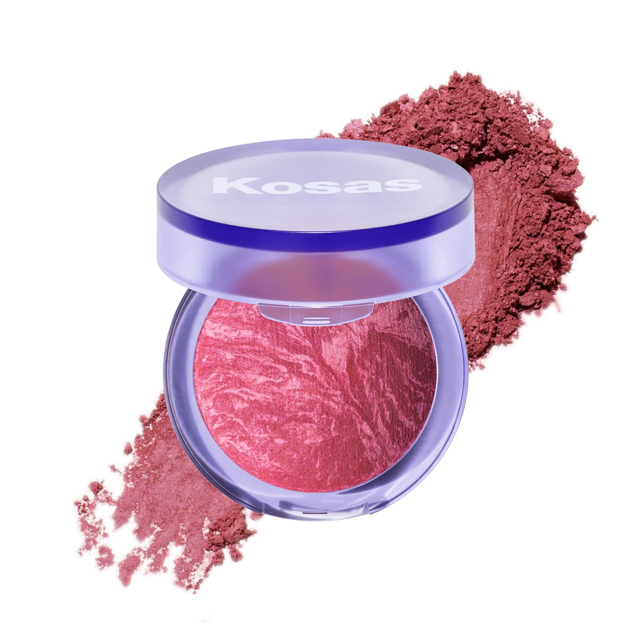Kosas Blush is Life –Talc-Free Dimensional Blush Baked with Squalane & Hyaluronic Acid – Long Wear, Safe for Sensitive Skin- Adrenaline