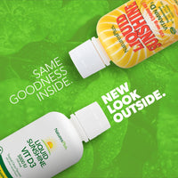 Thumbnail for NaturesPlus Liquid Sunshine Vitamin D3 - 16 fl oz - Tropical Citrus Flavor - Bone Health & Immune System Support - Vegetarian - 32 Servings
