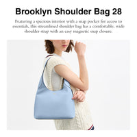 Thumbnail for COACH Womens Brooklyn Shoulder Bag 28 Bluebell One Size