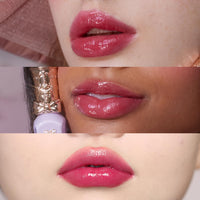 Thumbnail for Flower Knows Violet Strawberry Rococo Glowy Lip Gloss,Moisturizing Shine Berry Pink Lip Plumper Oil,Hydrating Lip Tint for Girls&Women,Vegan & Cruelty-Free,0.12 Fl Oz(G04 Blackberry Jam)