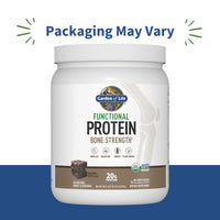 Thumbnail for Garden of Life Organic Vegan Protein Powder, 20g Plant Based Protein with Calcium, D3, K2 MK-7 & Magnesium for Bone Strength, Prebiotics & Probiotics for Digestion, Brownie Bites Flavor, 14 Servings