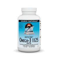 Thumbnail for Source Naturals ArcticPure Omega-3 Fish Oil 1125mg Ultra Potency Maximum Strength EPA + DHA for Heart, Joint, Brain & Immune Health - 120 Softgels